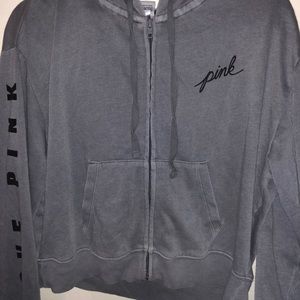 Pink zip up hoodie